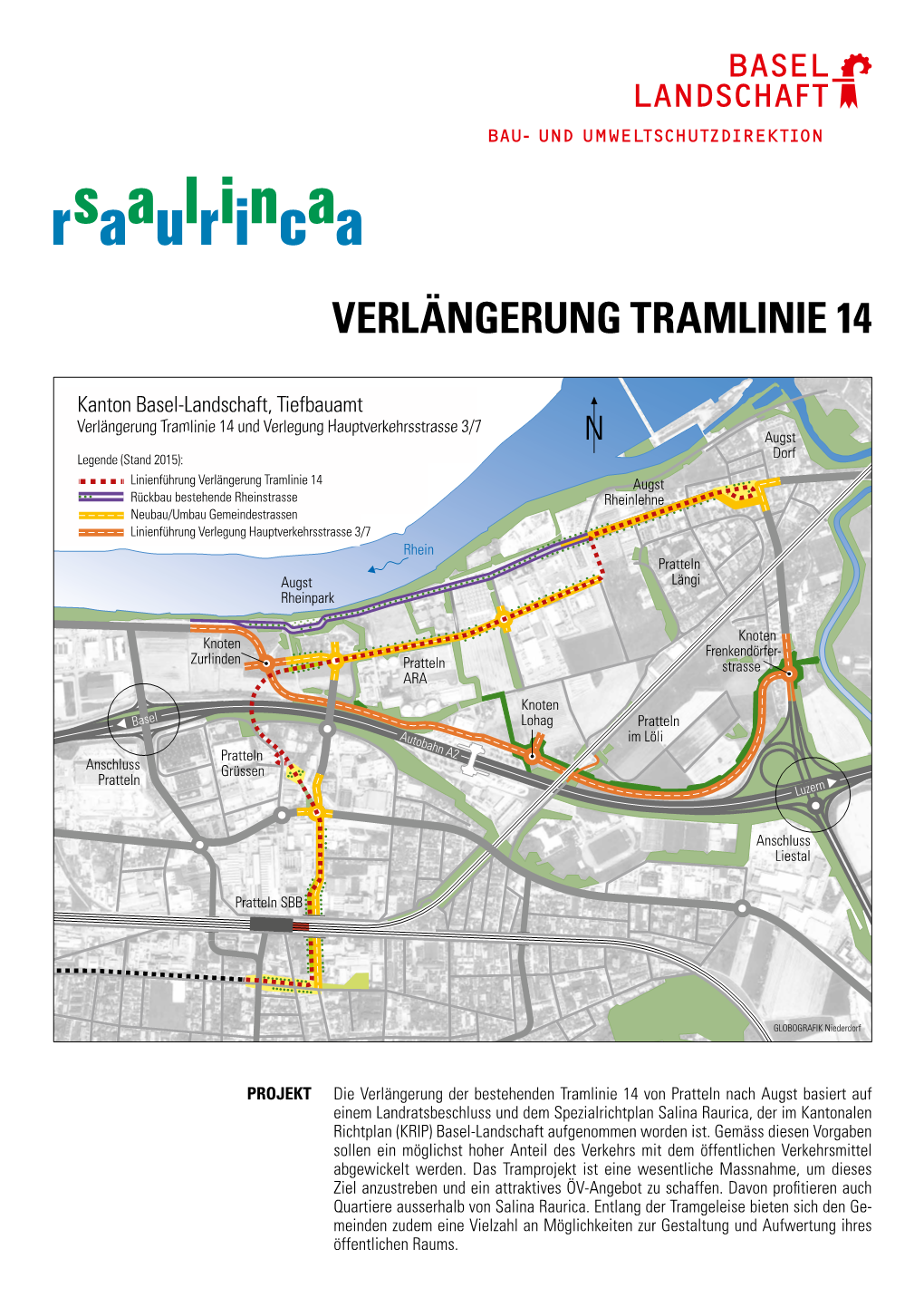 Verlängerung Der Tramlinie 14 Von Pratteln Nach Augst