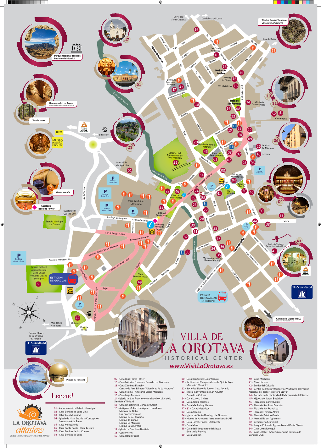 Maps of La Orotava