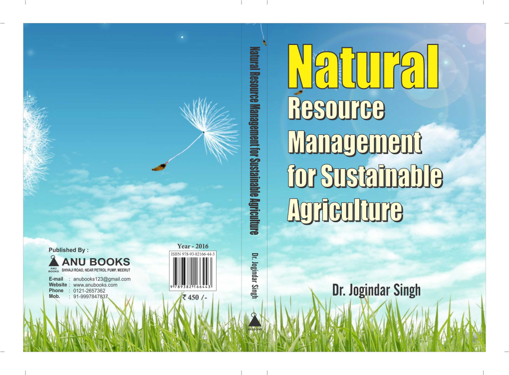 Natural Resources Management for Sustainable Development