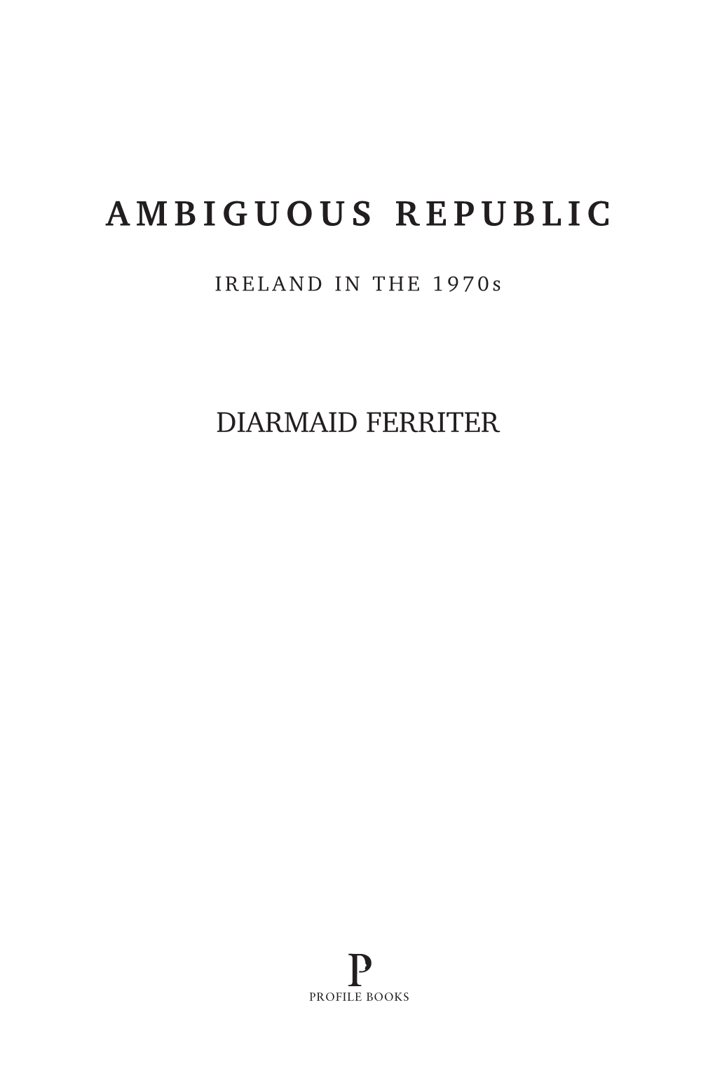 Ambiguous Republic