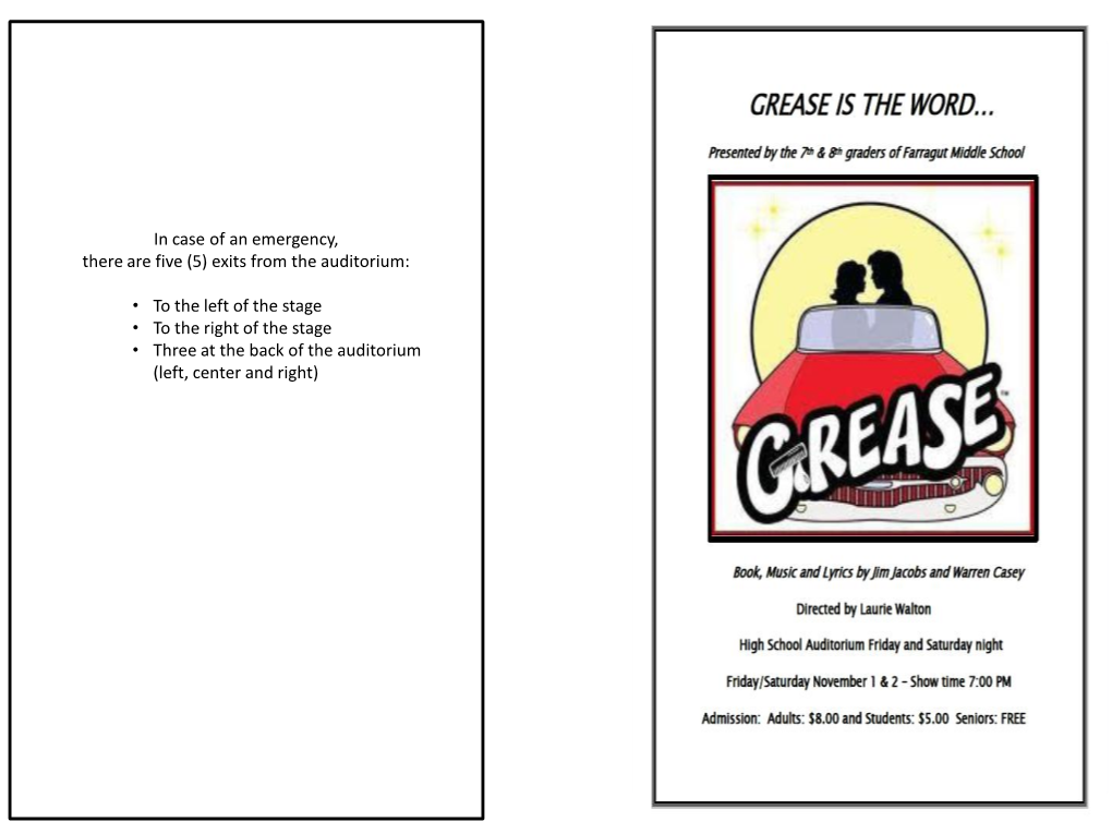 Grease Program.Pdf