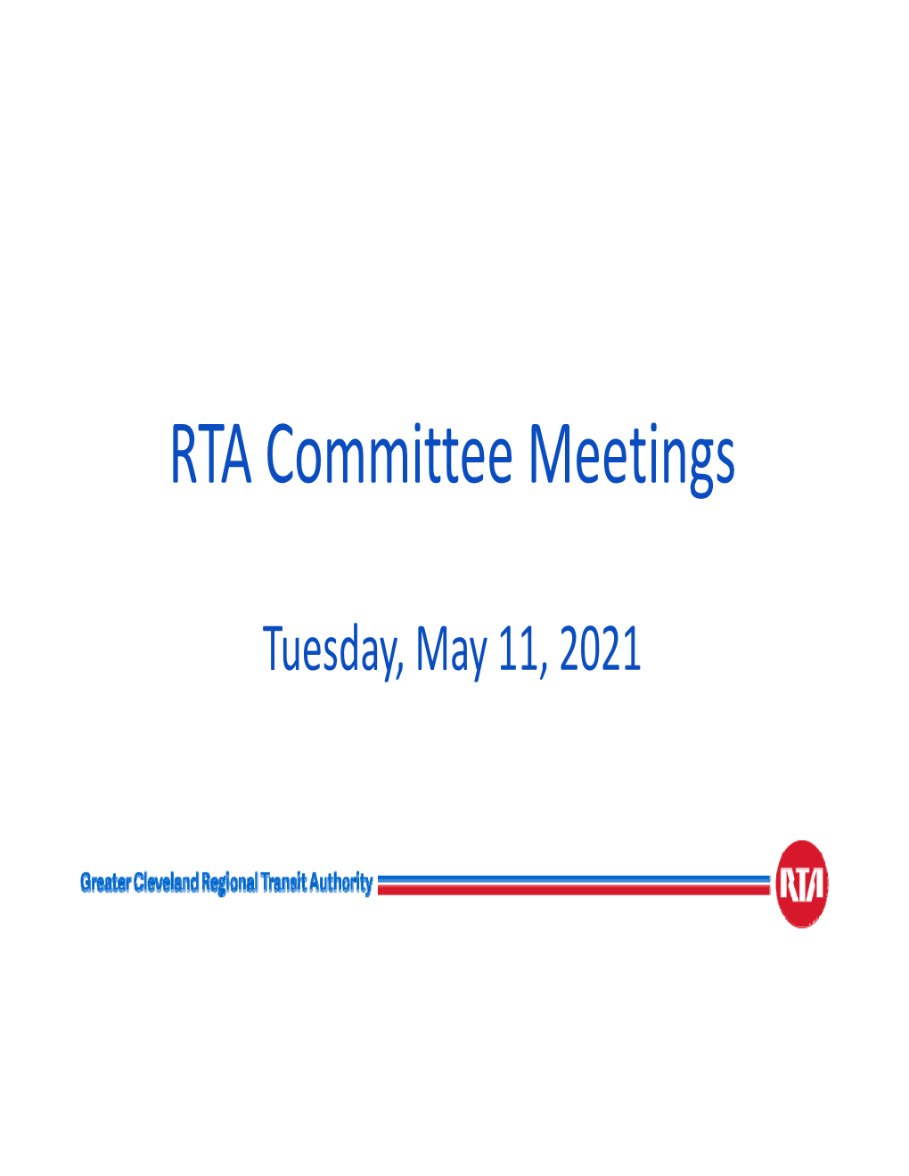 RTA Committee Meetings