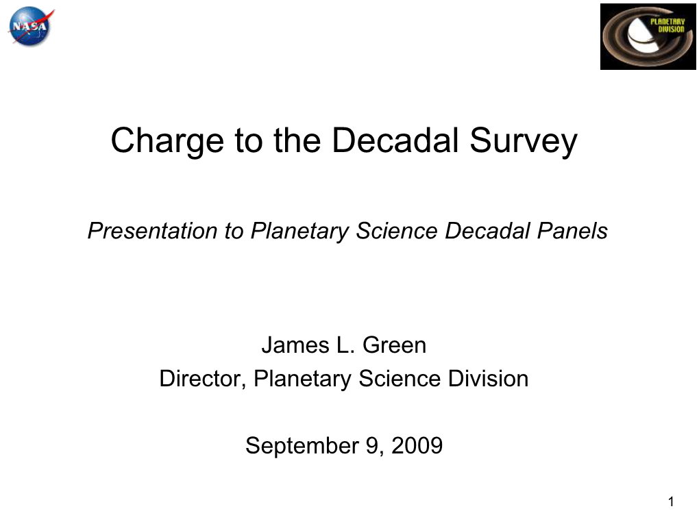 Planetary Science Division Update