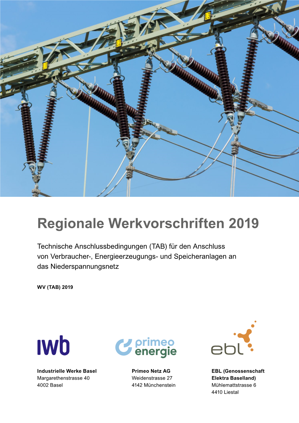 Regionale Werkvorschriften 2019