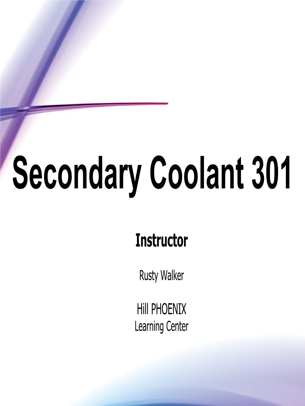 Secondary Coolant 301