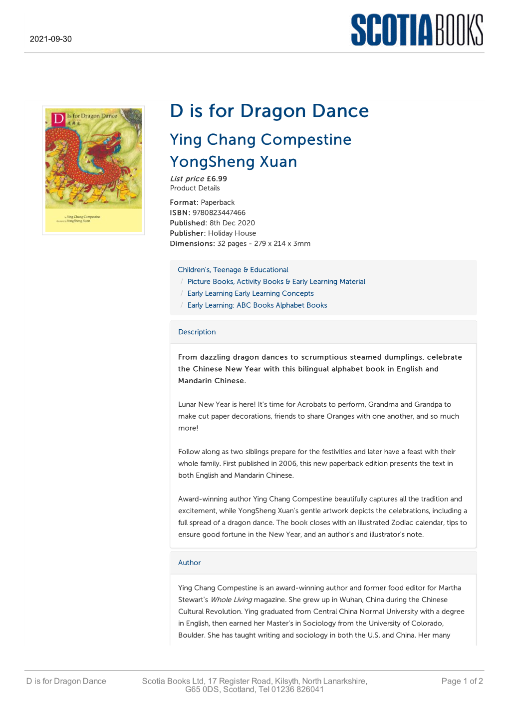 D Is for Dragon Dance