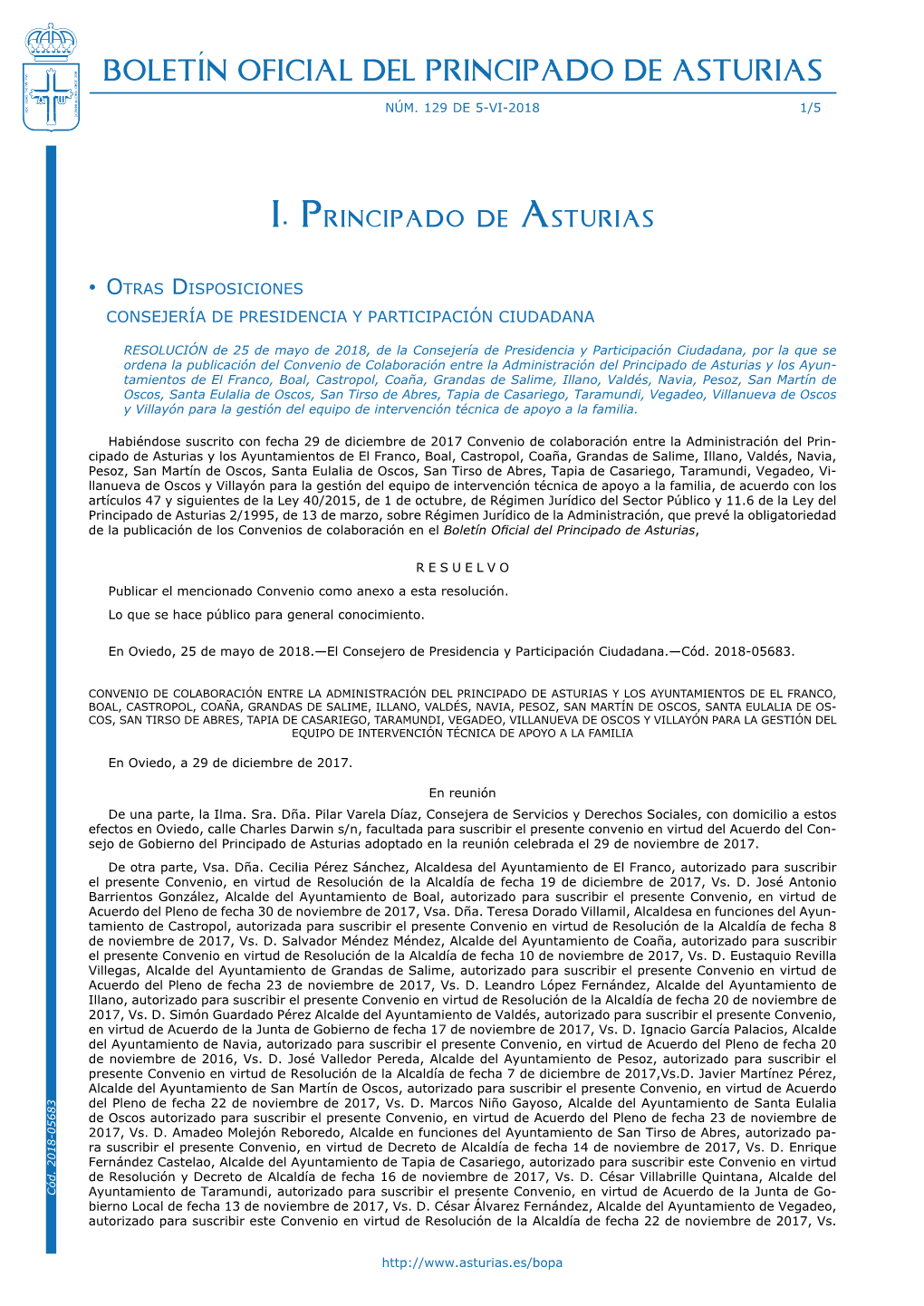 Boletín Oficial Del Principado De Asturias