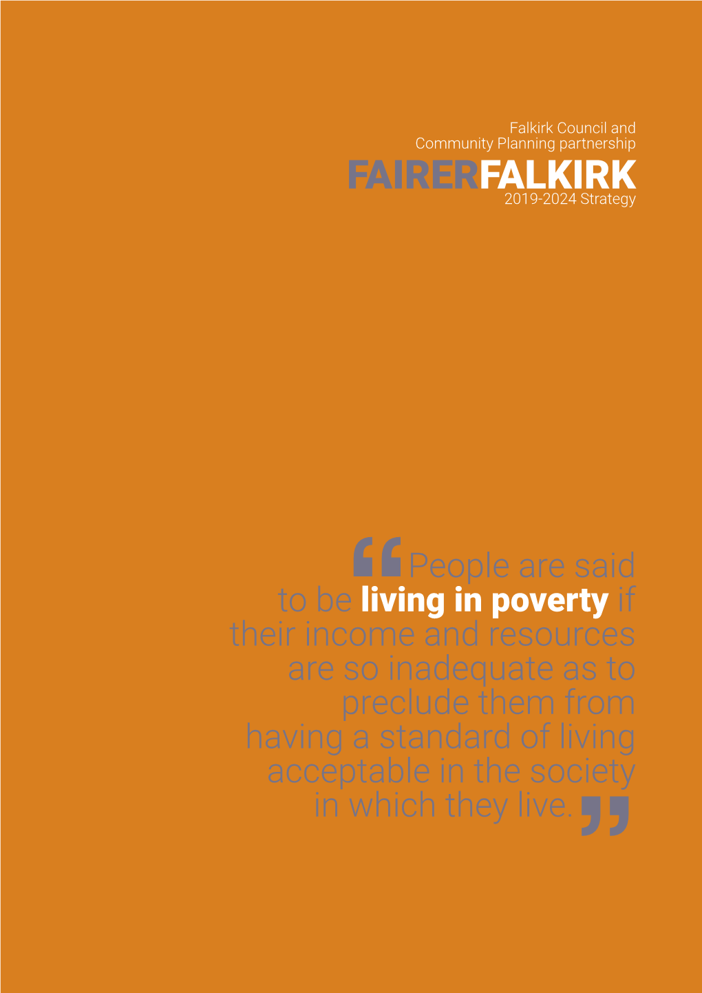 Towards a Fairer Falkirk 2019-2024