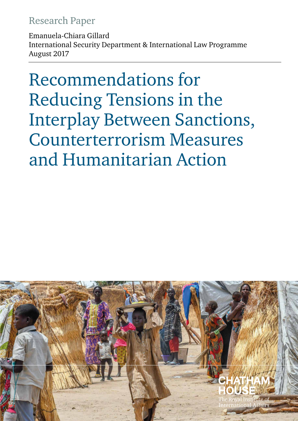 Recommendations for Reducing Tensions in the Interplay Between Sanctions, Counterterrorism Measures and Humanitarian Action