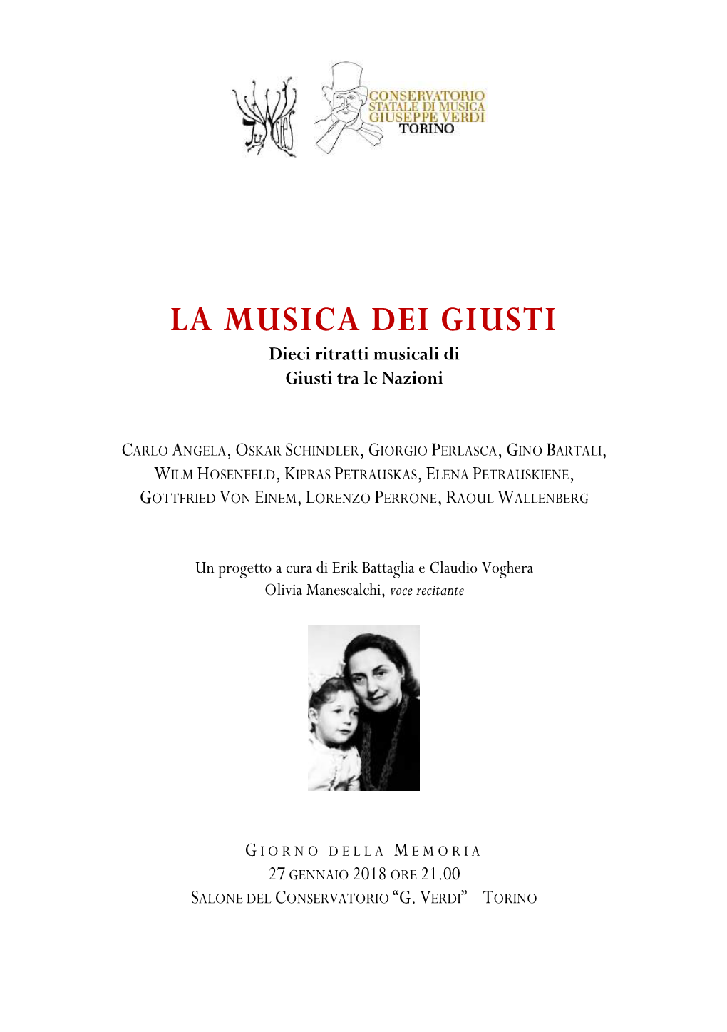 LA MUSICA DEI GIUSTI Dieci Ritratti Musicali Di Giusti Tra Le Nazioni