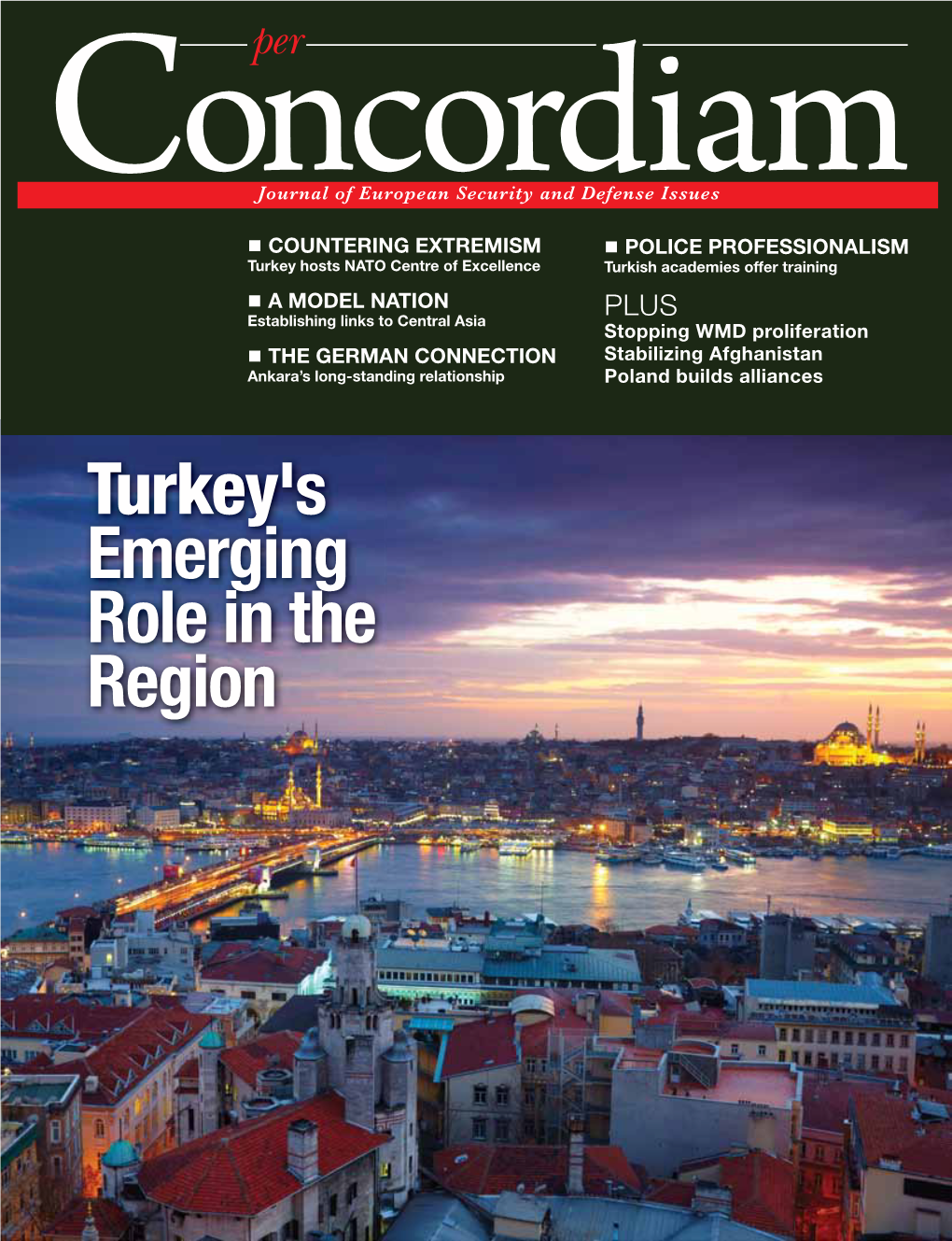 Turkey's Emerging Role in the Region Table of Contents Features