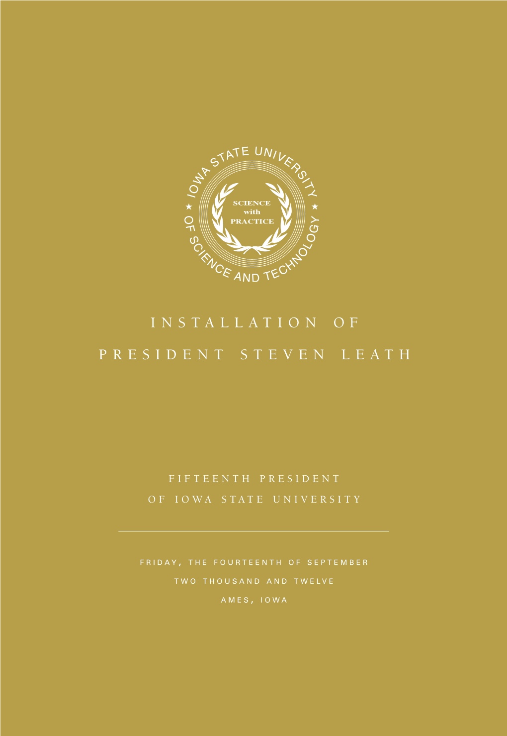 Installation O F President Steven Leath