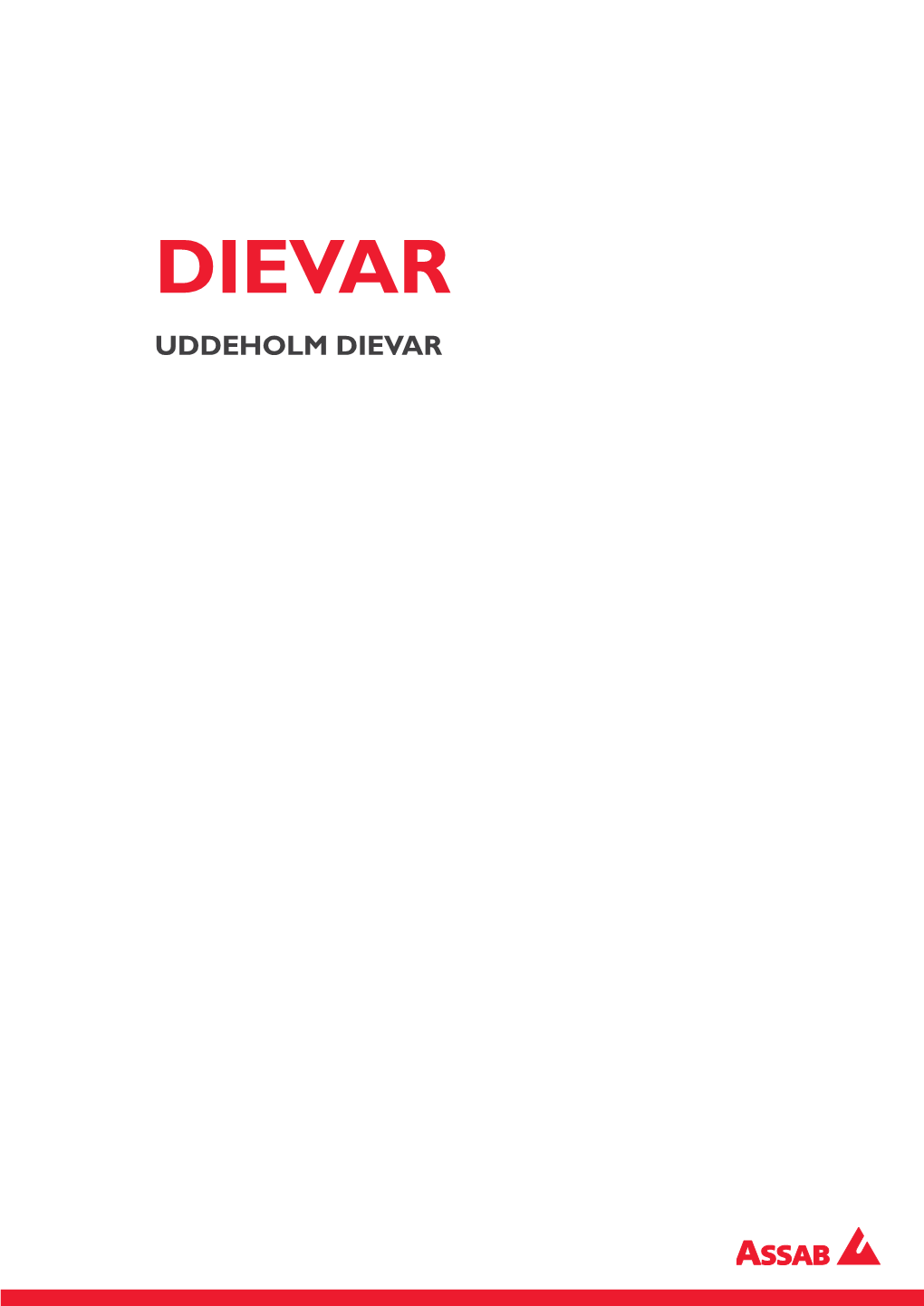 Dievar Uddeholm Dievar Reference Standard