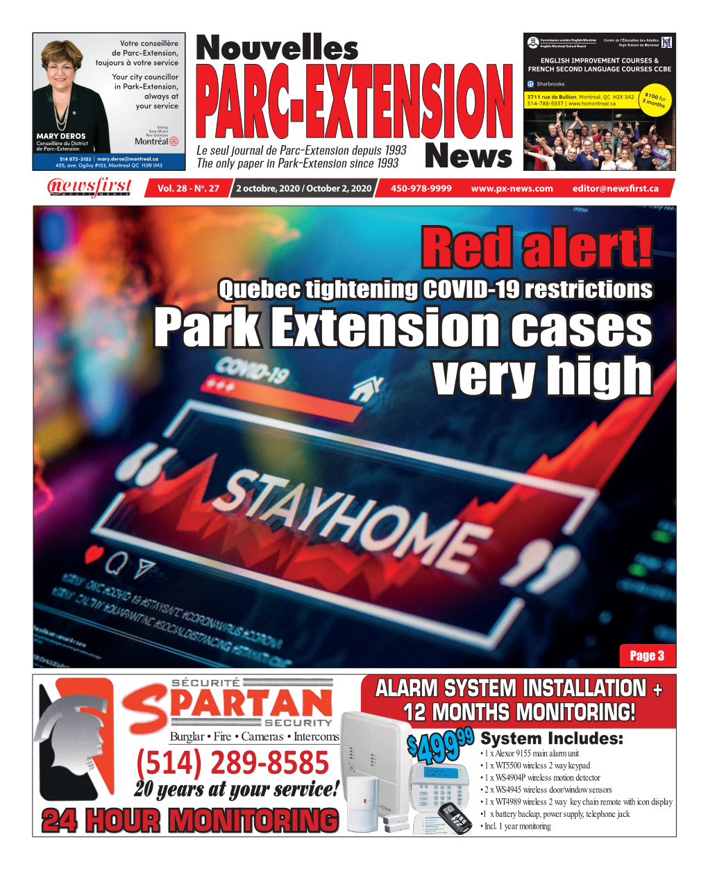 Park Extension Cases Very High