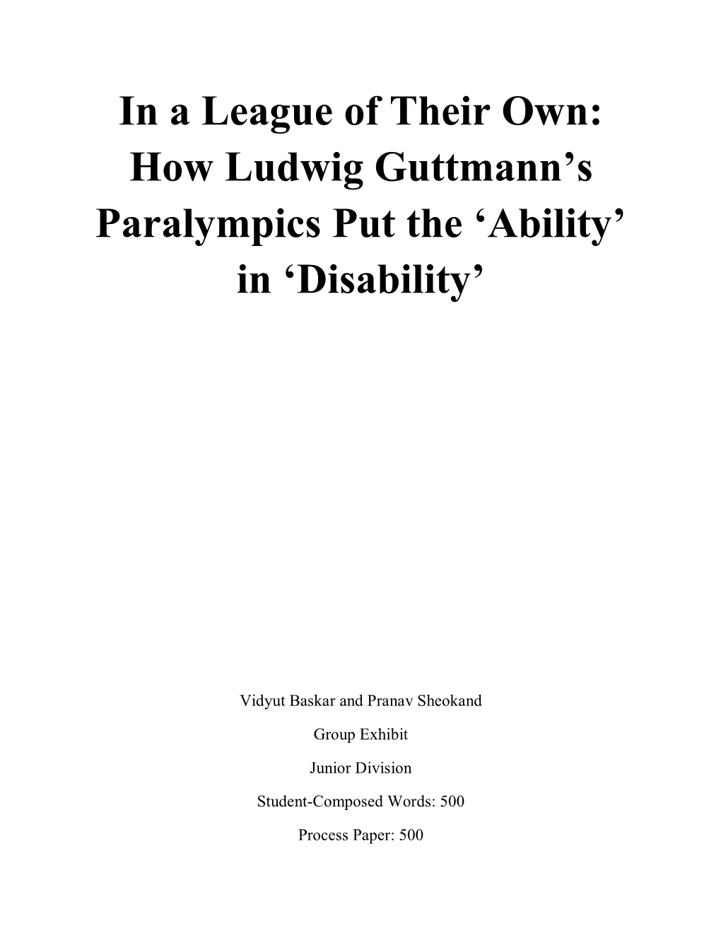 How Ludwig Guttmann's Paralympics Put the 'Ability' in 'Disability'