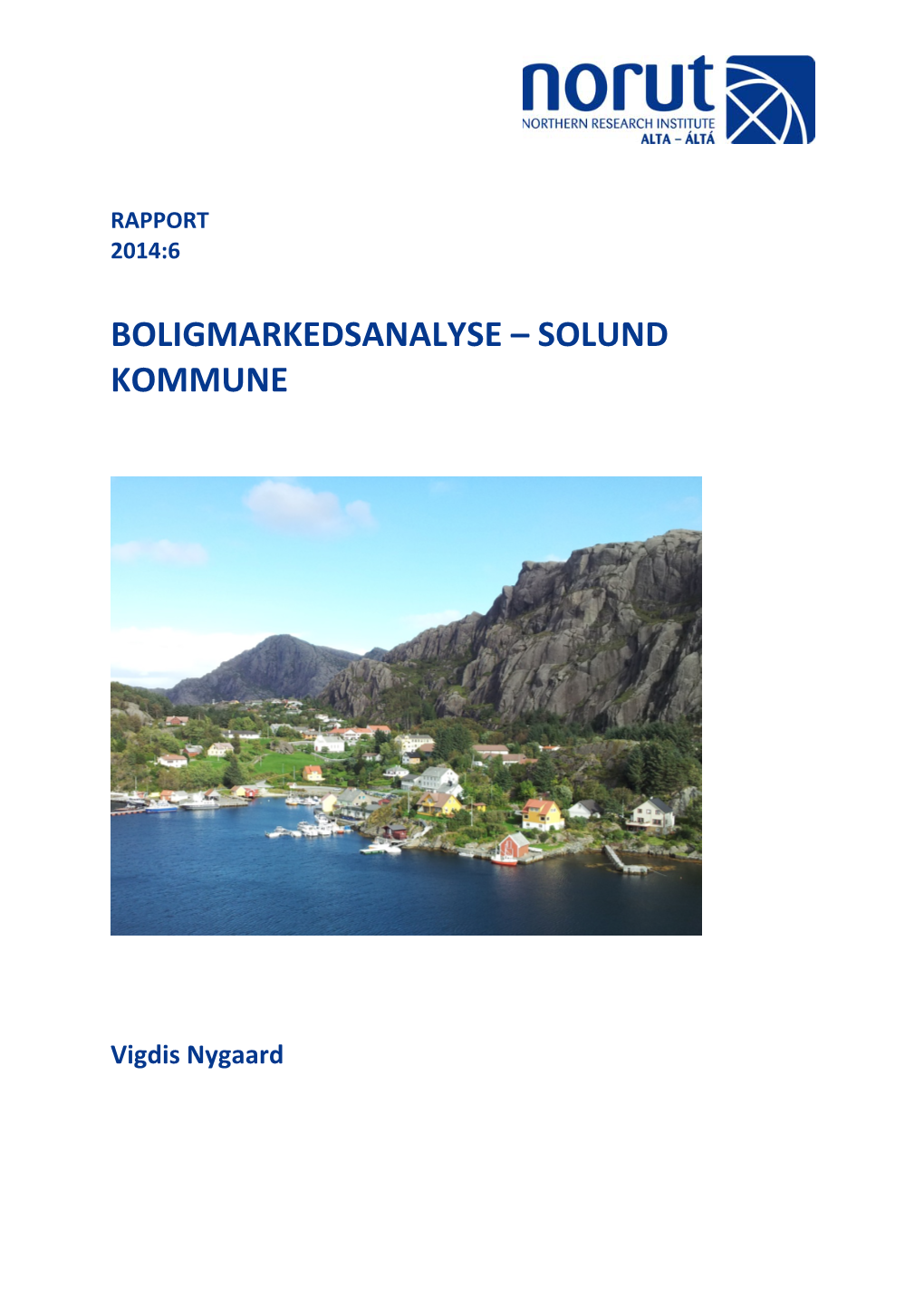 Boligmarkedsanalyse – Solund Kommune