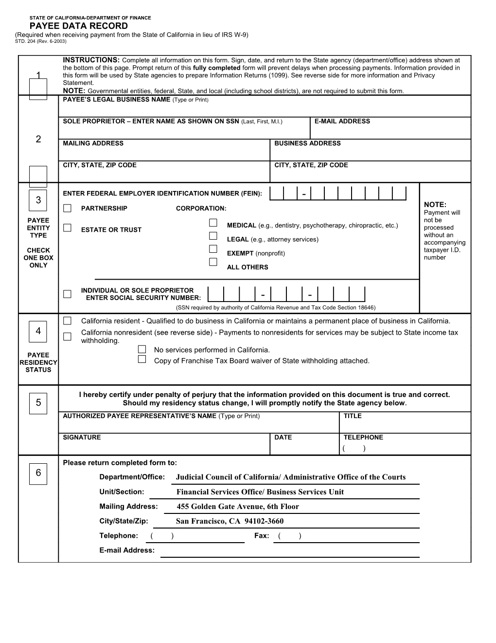 State of California-Department of Finance s1