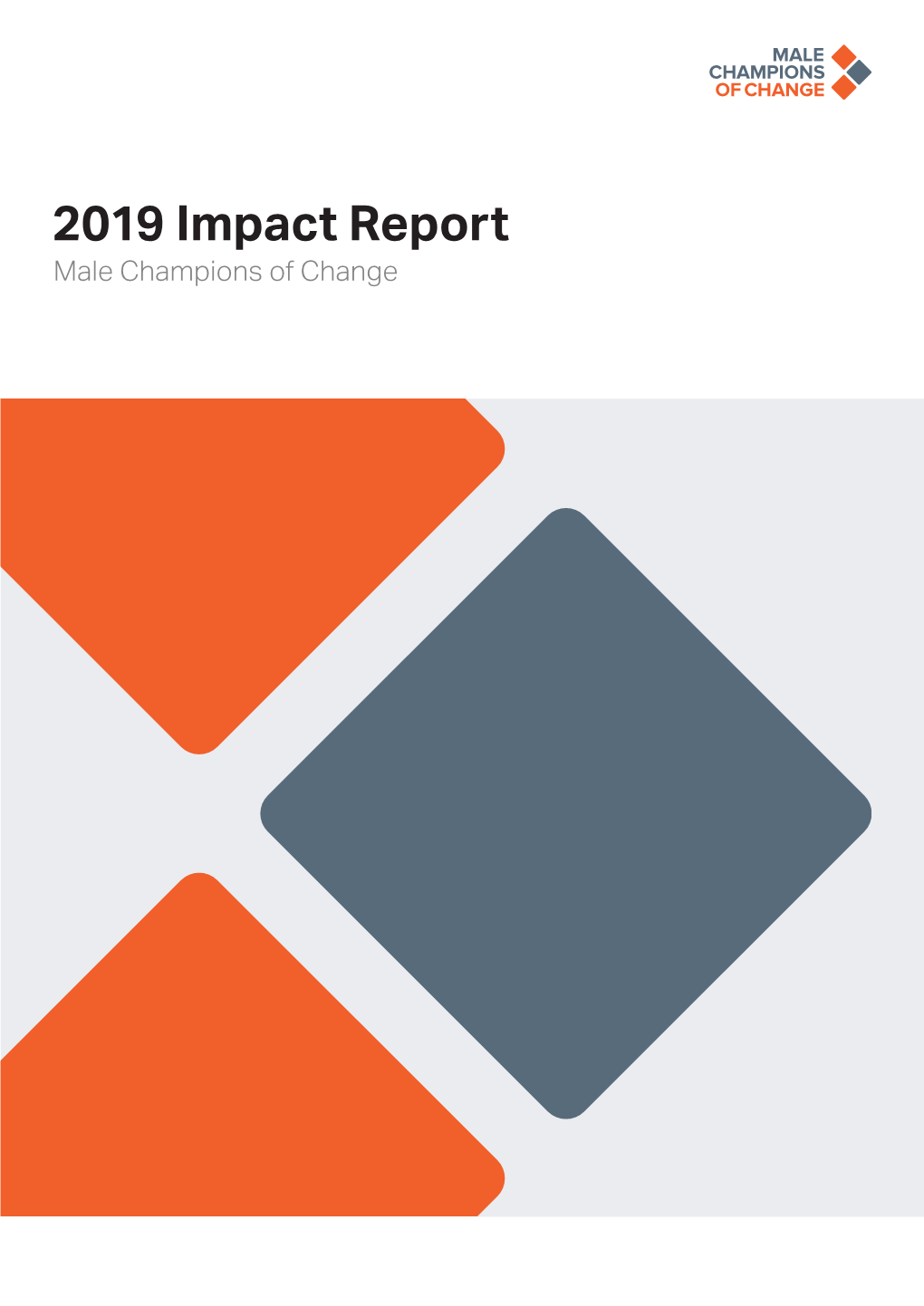 2019 Impact Report Male Champions of Change Contents