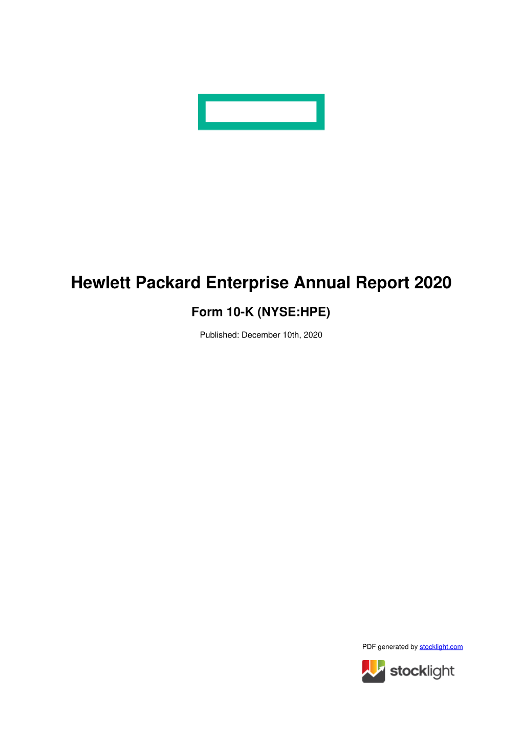 Hewlett Packard Enterprise (HPE)