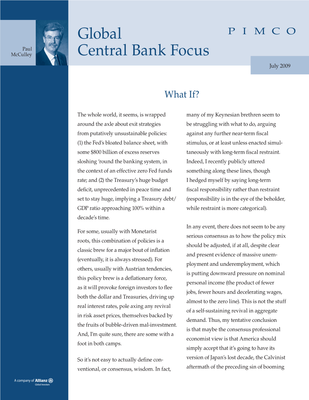 Global Central Bank Focus