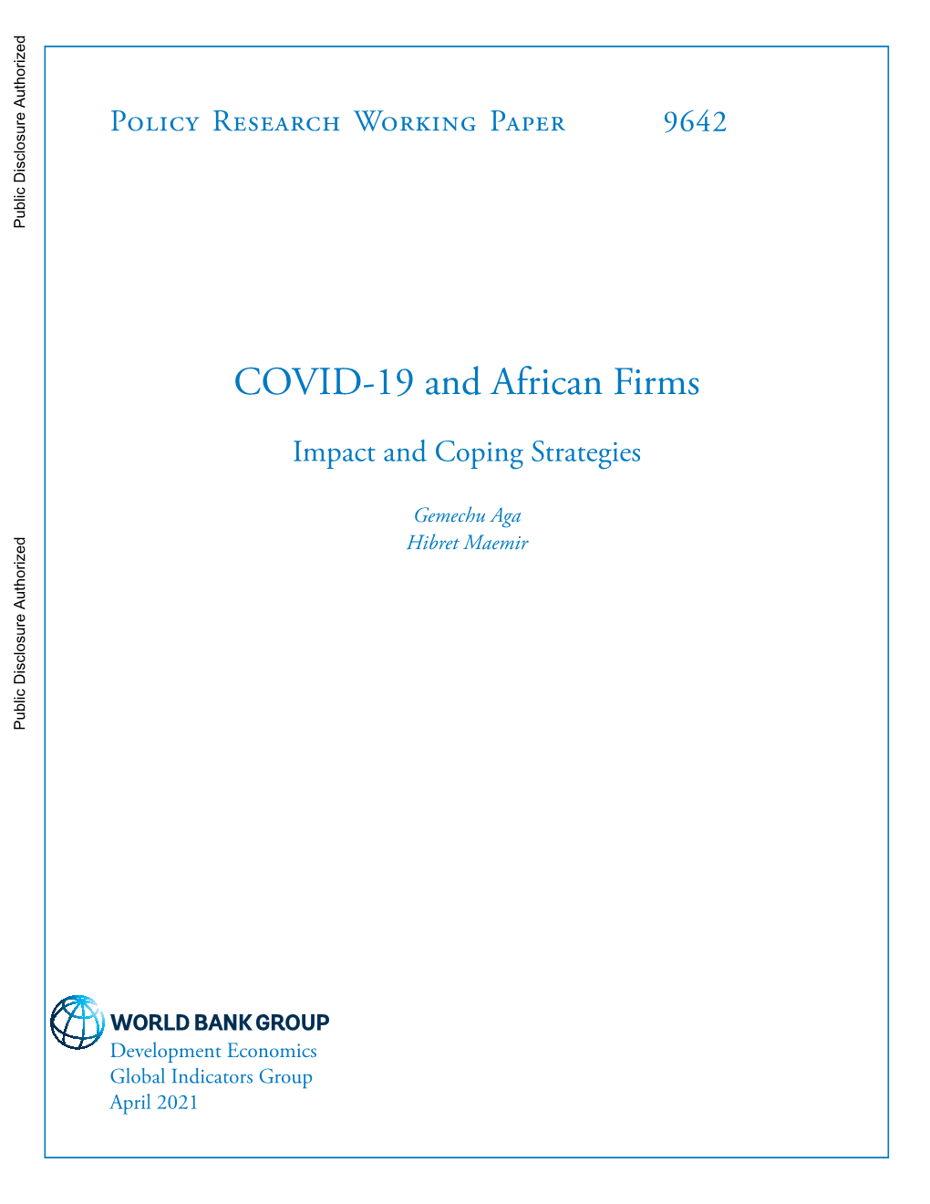 COVID-19 and African Firms: Impact and Coping Strategies∗