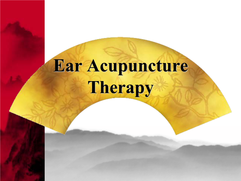 Ear Acupuncture Therapy