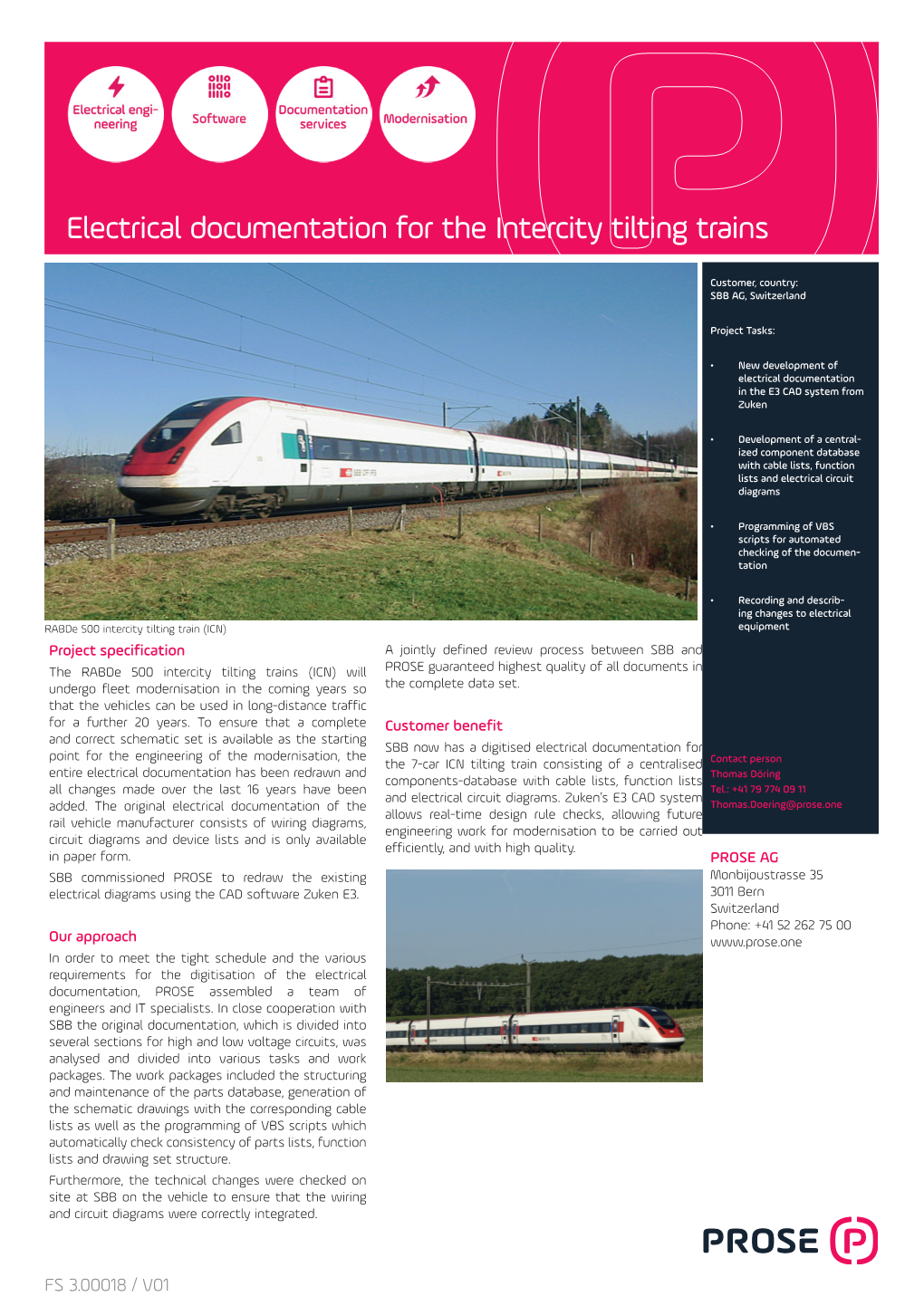 Electrical Documentation for the Intercity Tilting Trains