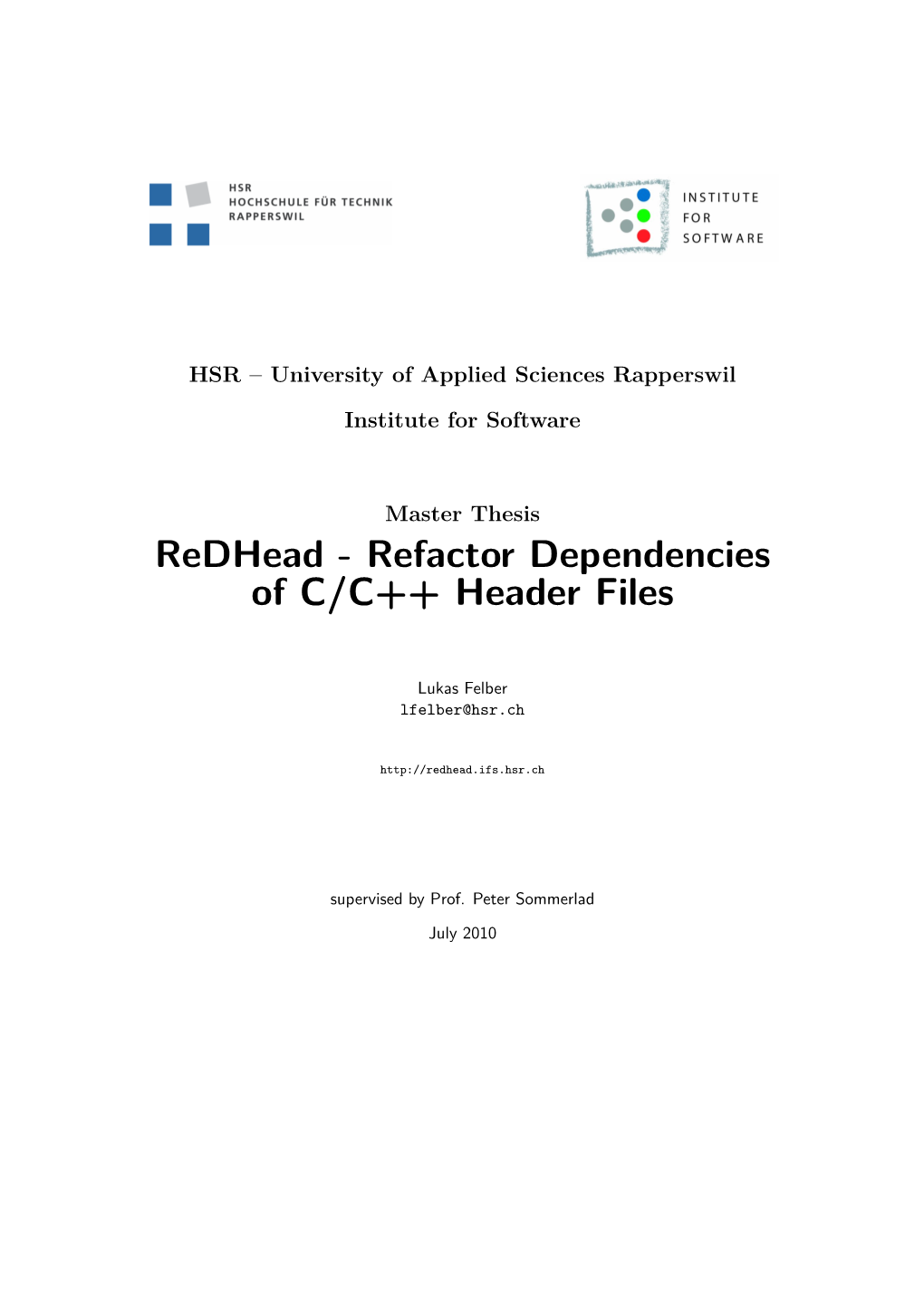 Redhead - Refactor Dependencies of C/C++ Header Files