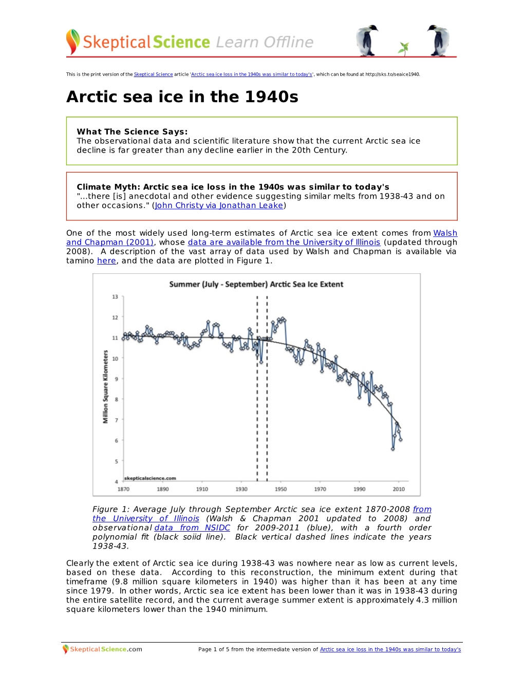 Arctic Sea Ice in the 1940S