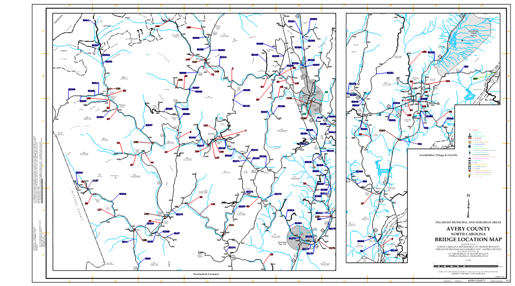 Avery County Bridge Location