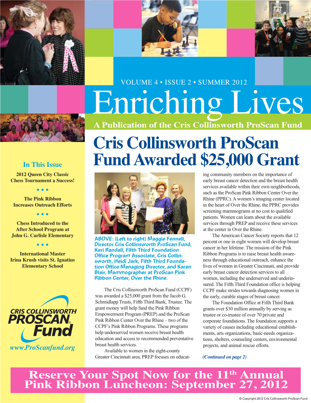 Cris Collinsworth Proscan Fund Awarded $25,000 Grant