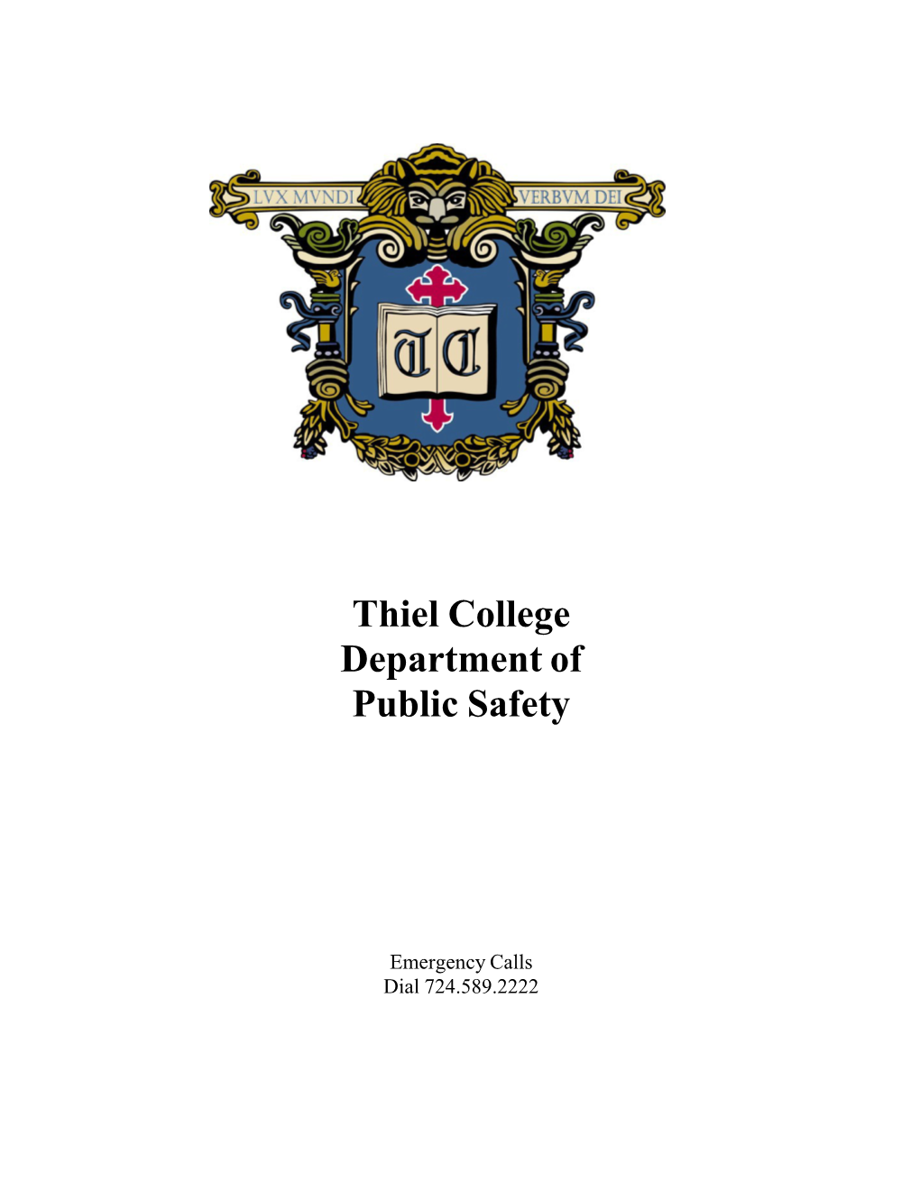 Thiel College Department of Public Safety