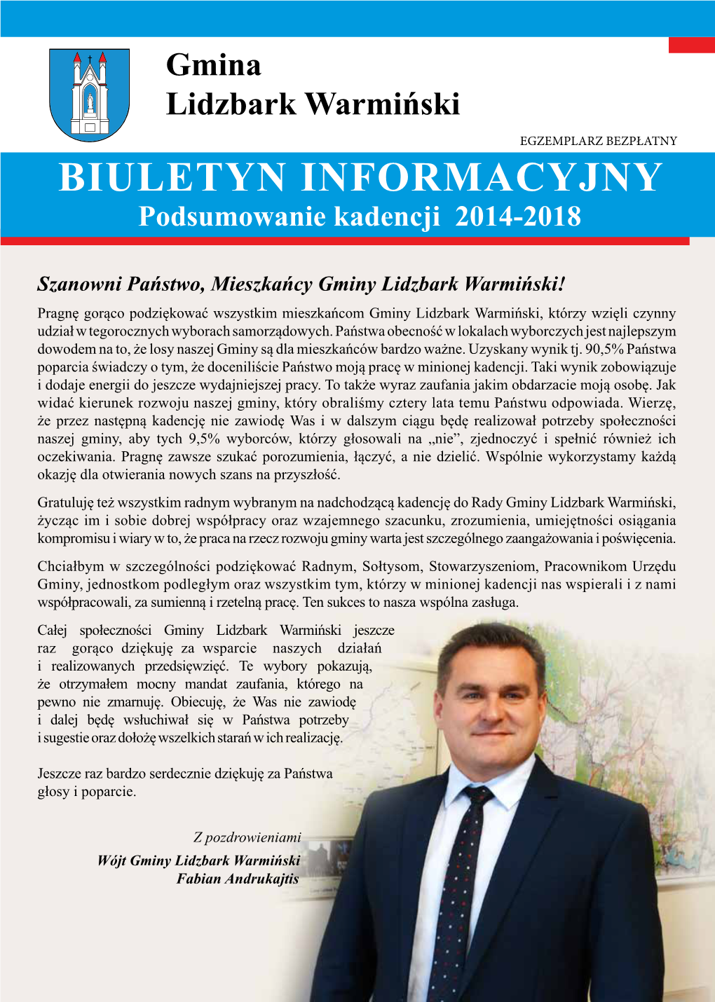 BIULETYN INFORMACYJNY Podsumowanie Kadencji 2014-2018