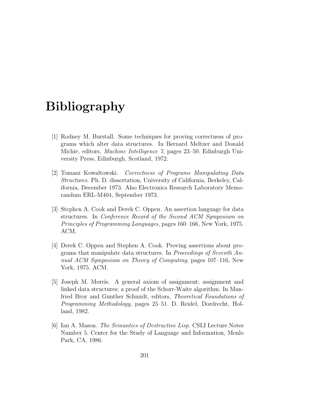 Bibliography