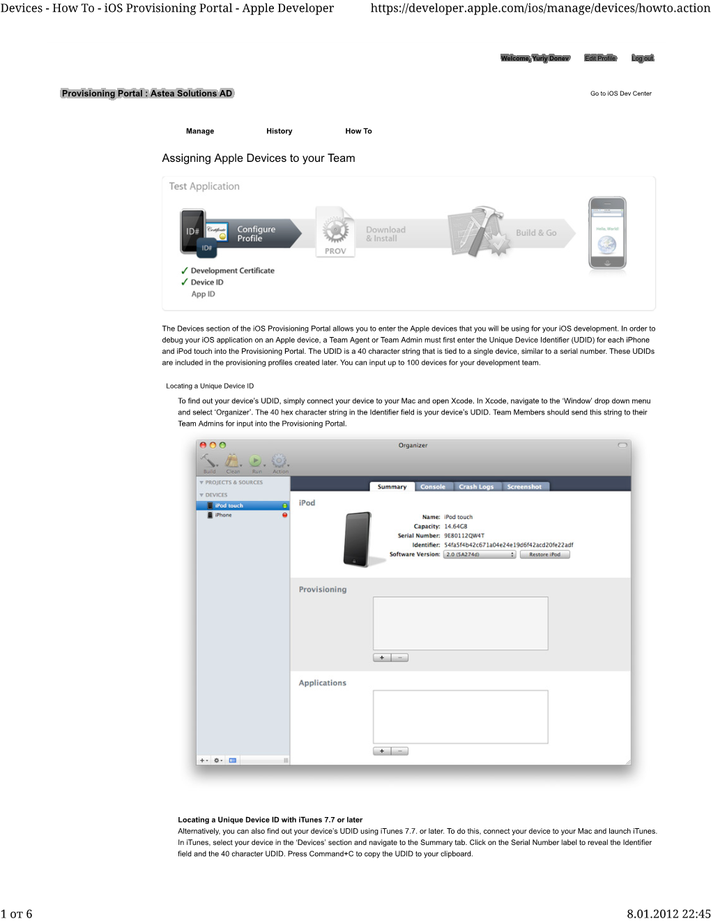 Devices - How to - Ios Provisioning Portal - Apple Developer