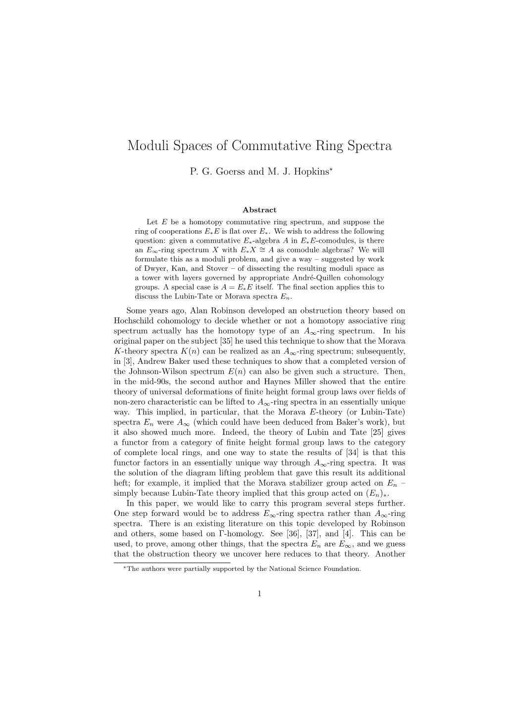 Moduli Spaces of Commutative Ring Spectra