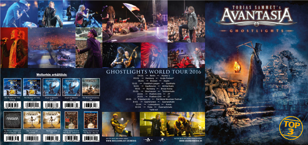 Ghostlights World Tour 2016 Weiterhin Erhältlich: 04.03
