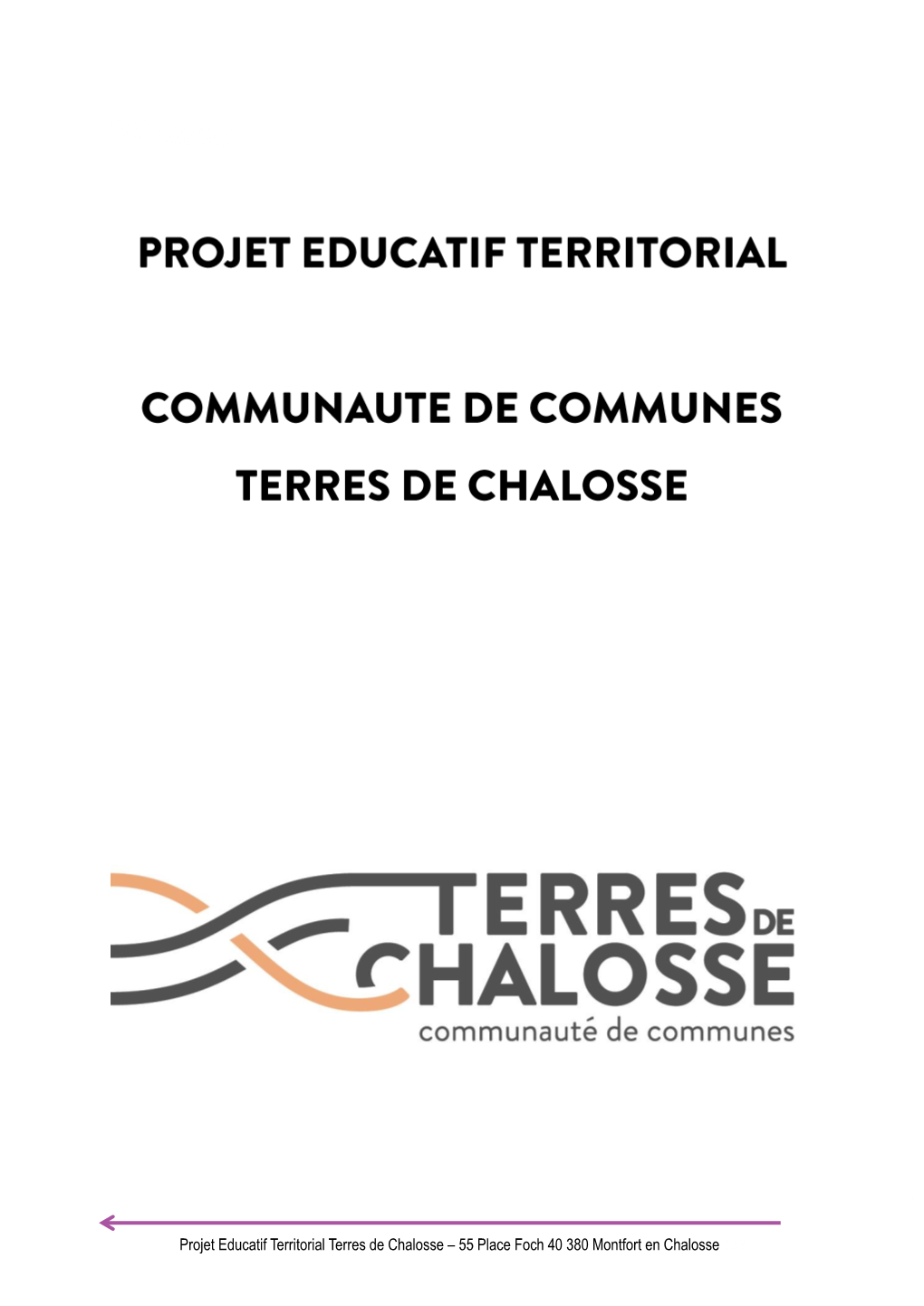 Projet Educatif Territorial Terres De Chalosse – 55 Place Foch 40 380 Montfort En Chalosse 333