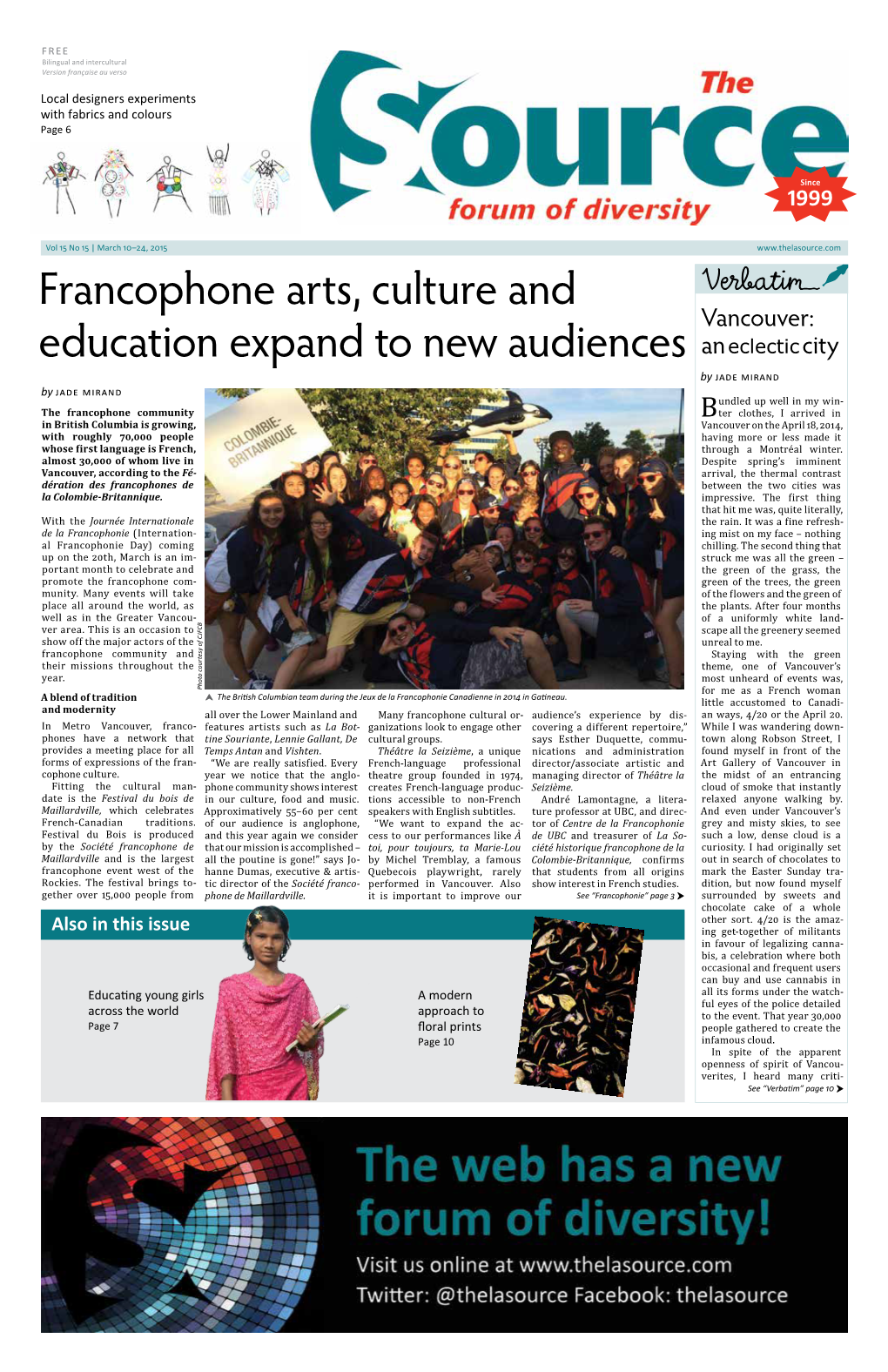 Francophone Arts, Culture and Education Expand to New Audiences
