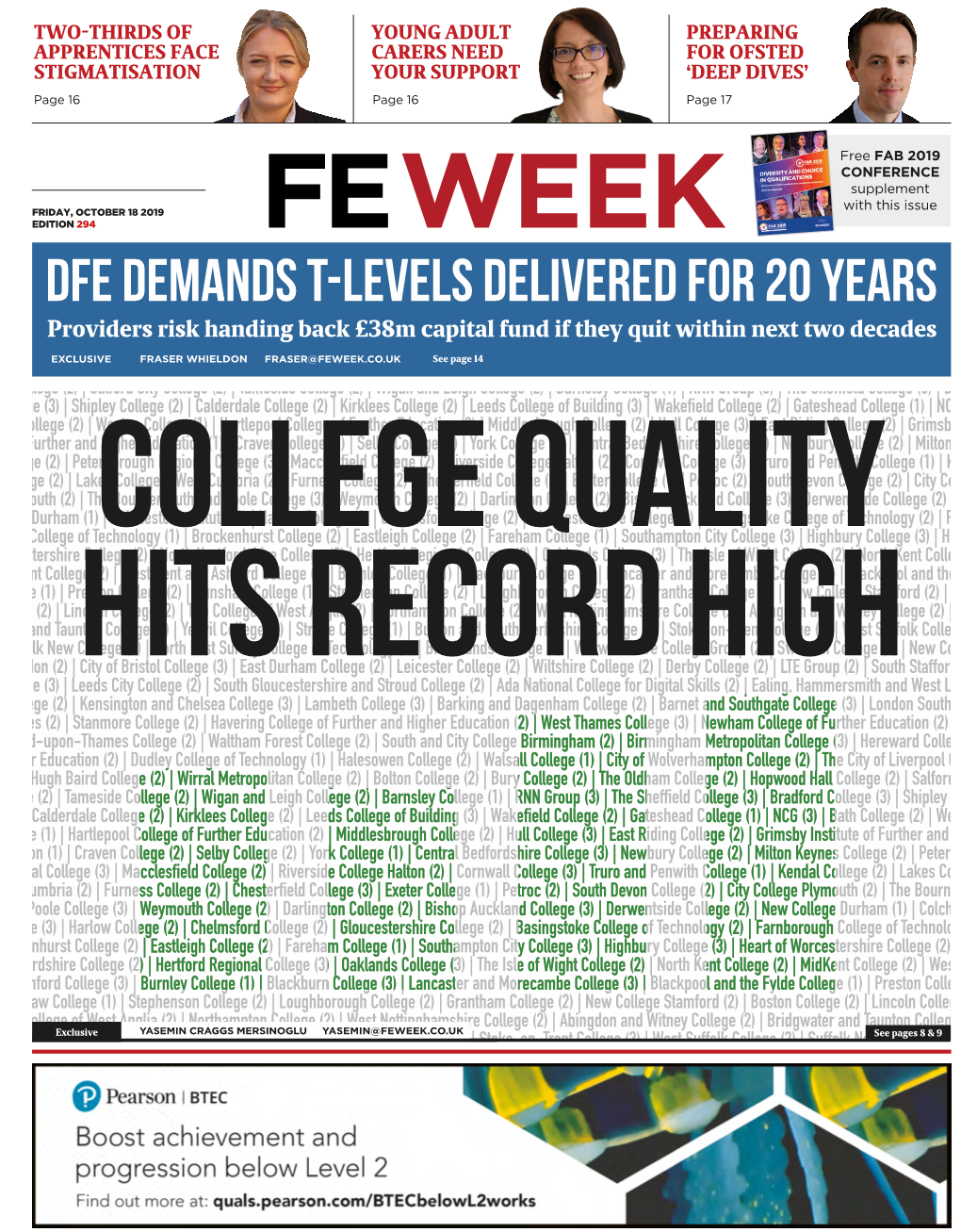 Dfe Demands T-Levels Delivered for 20 Years