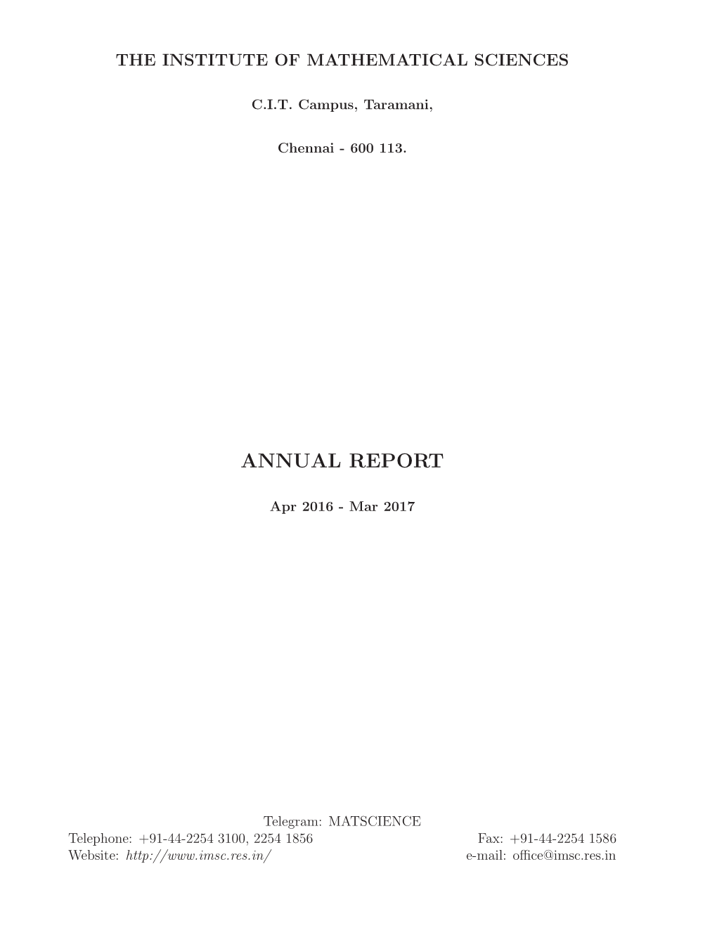 Annual Report