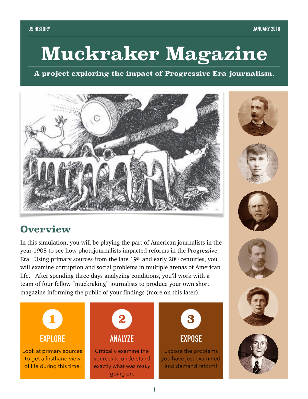 Muckraker Magazine a Project Exploring the Impact of Progressive Era Journalism