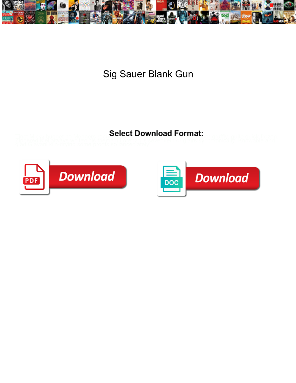 Sig Sauer Blank Gun