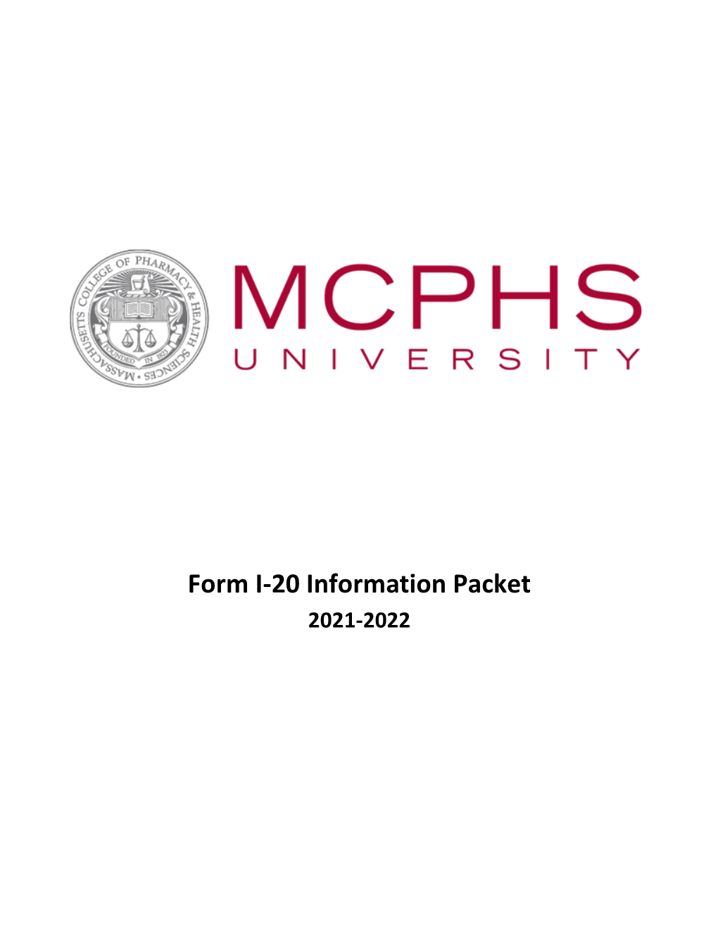 Form I-20 Information Packet