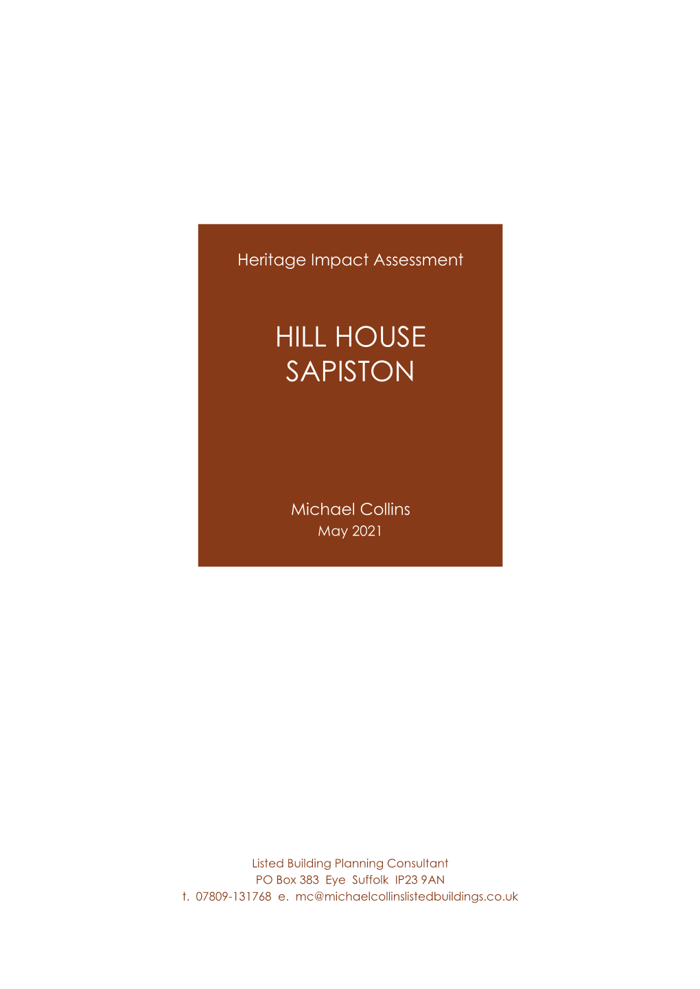 Hill House Sapiston