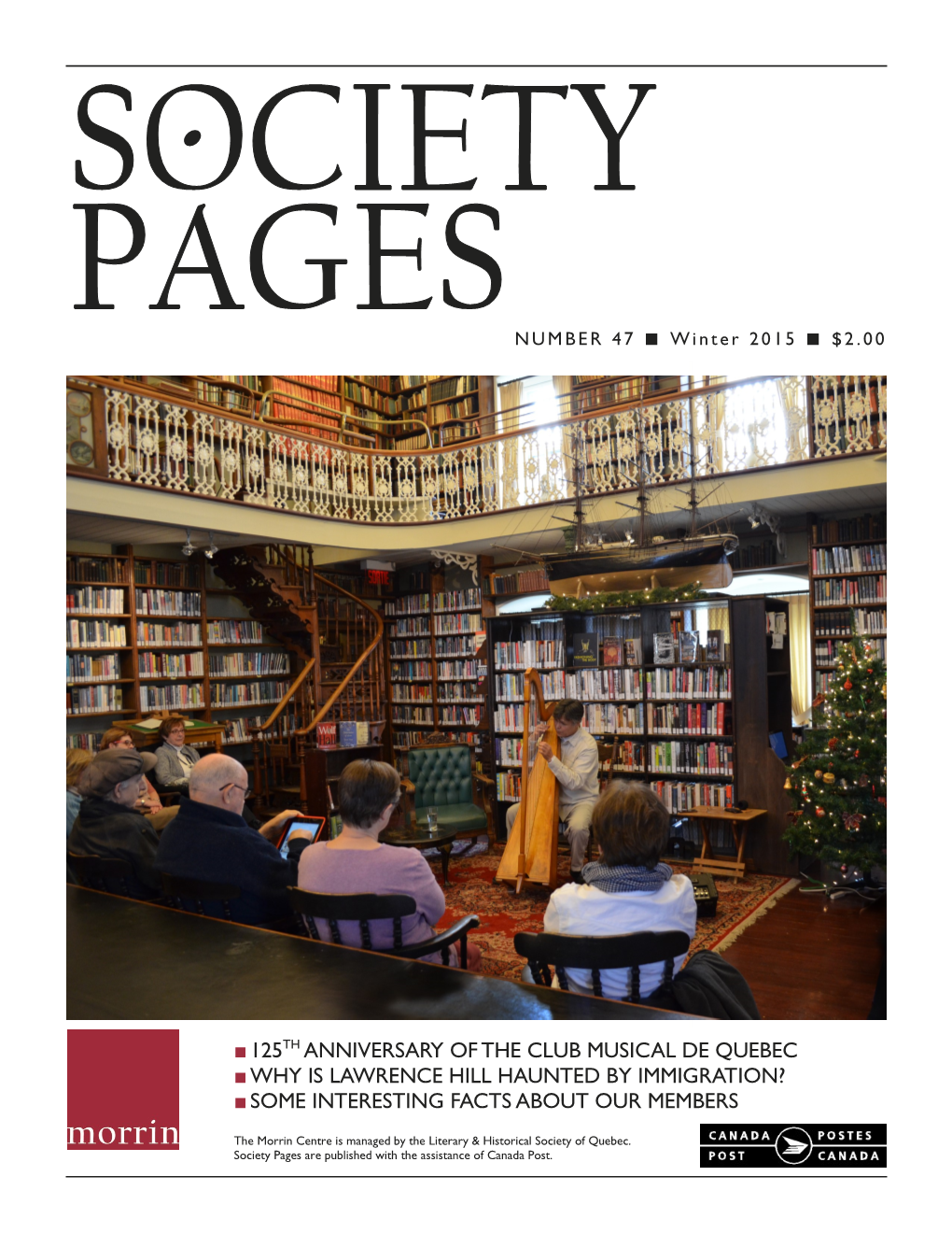 Society Pages Are Published with the Assistance of Canada Post