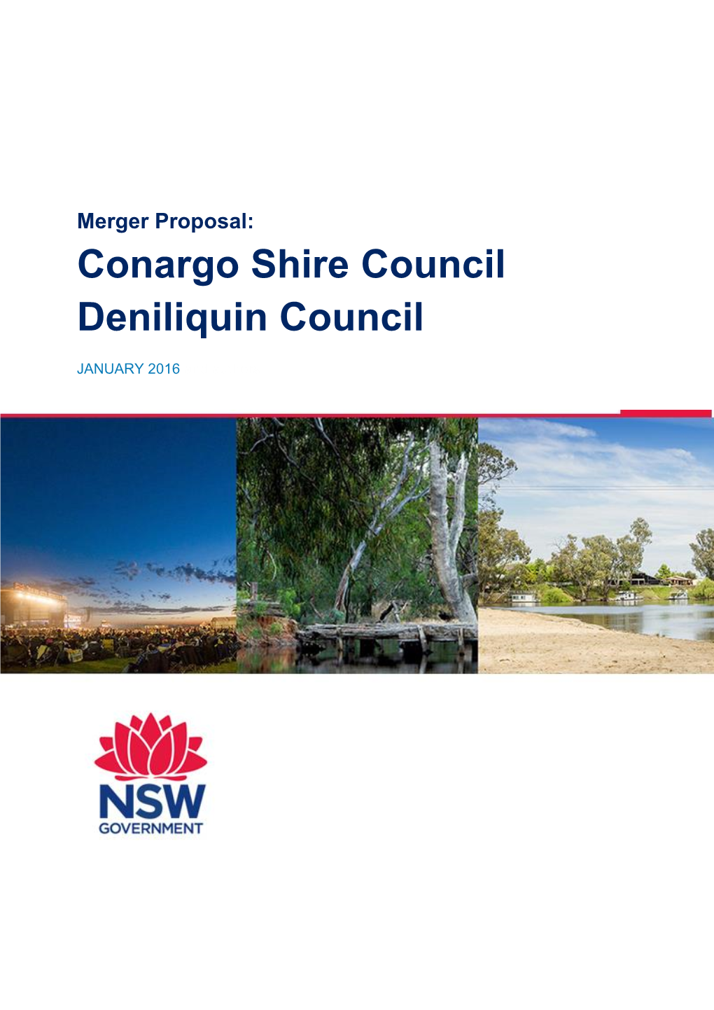 Merger Proposal: Conargo Shire Council, Deniliquin Council