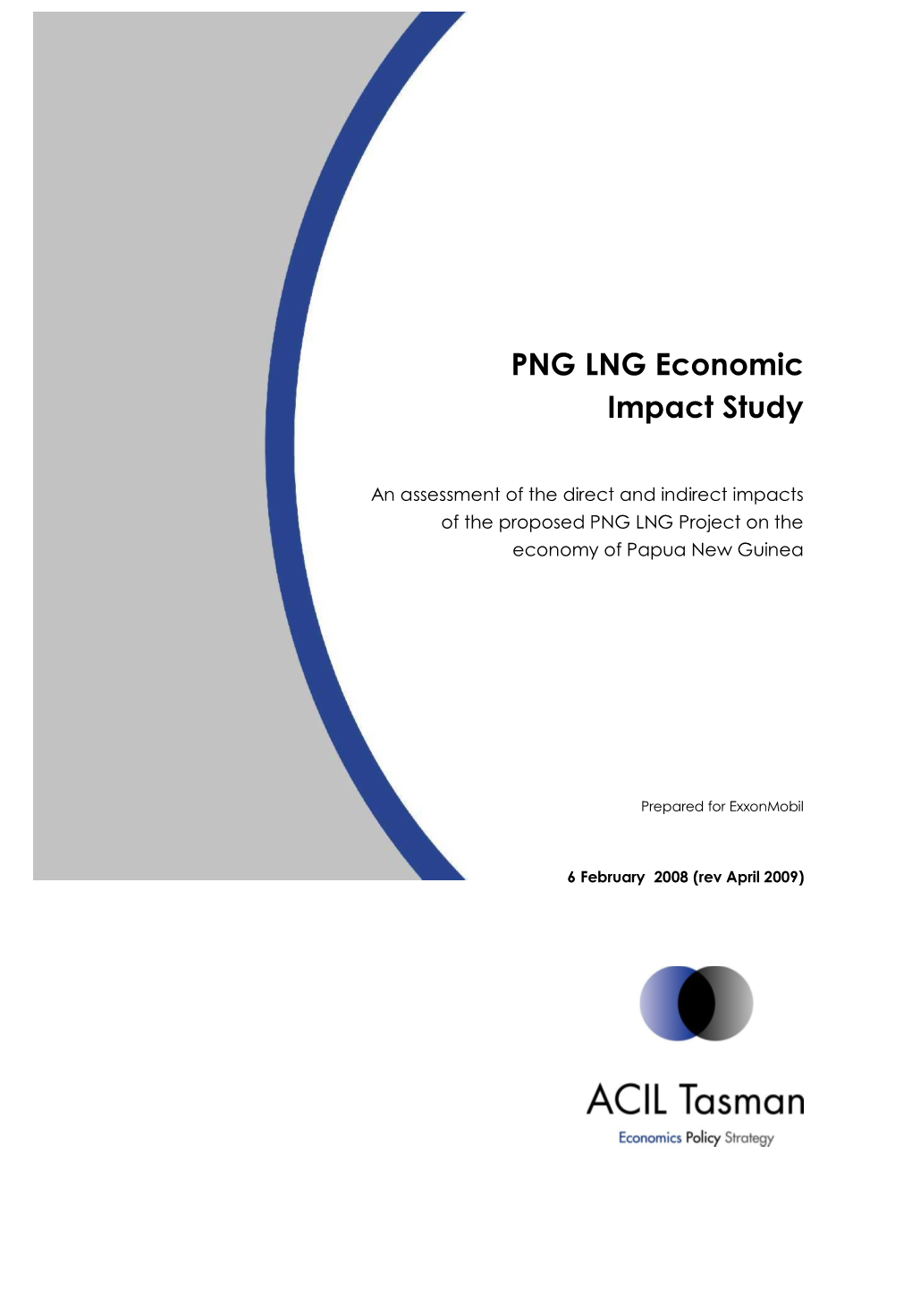 PNG LNG Economic Impact Study