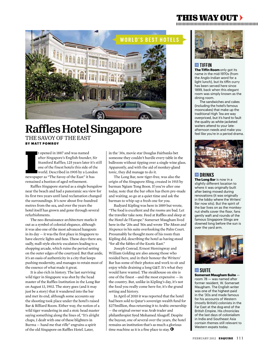 Raffles Hotel Singapore Feel Like You’Re in a Period Drama