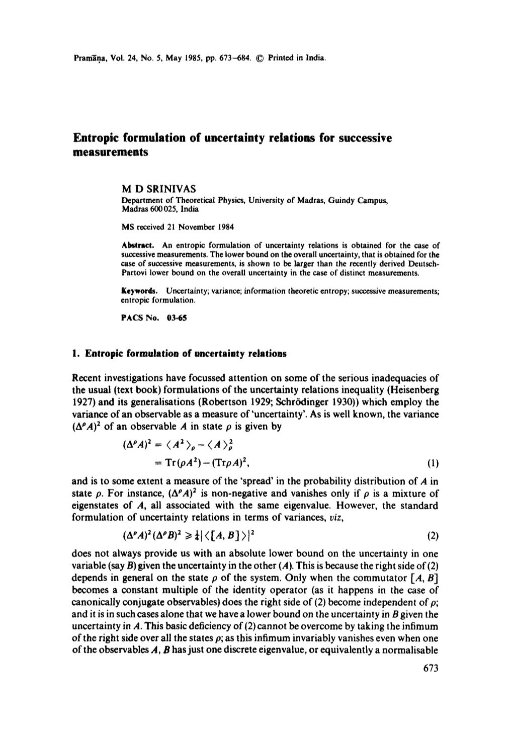 Entropic Formulation of Uncertainty Relations for Successive Measurements